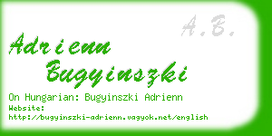 adrienn bugyinszki business card